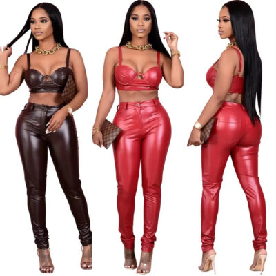 BH205 hot sale fashion women’s leather pants